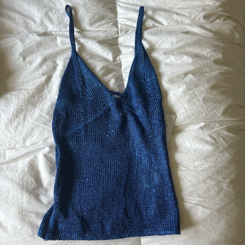 BRAND NEW! Asta Resort Caroline Camisole in Midnight Sequin